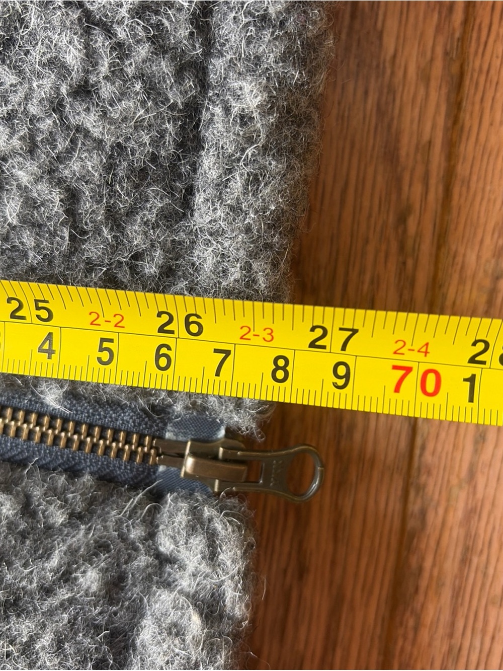 Best Made Co Wool Fleece Zip Vest Gray Size Large Pre Duluth New York - Picture 6 of 9